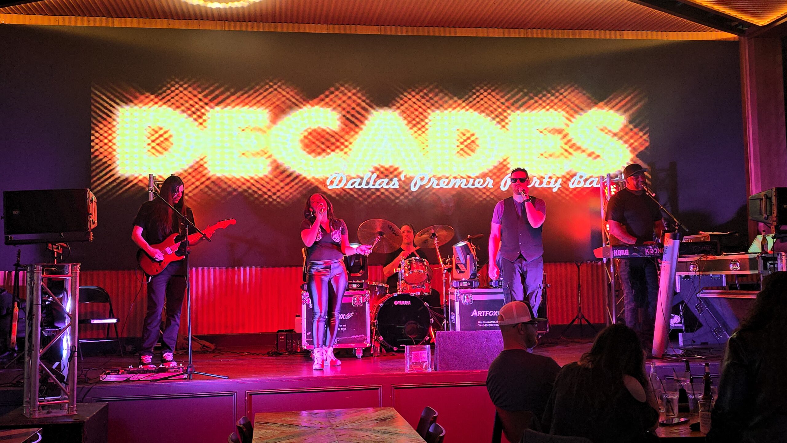 Decades performing live with singers, guitar, drums and keyboards